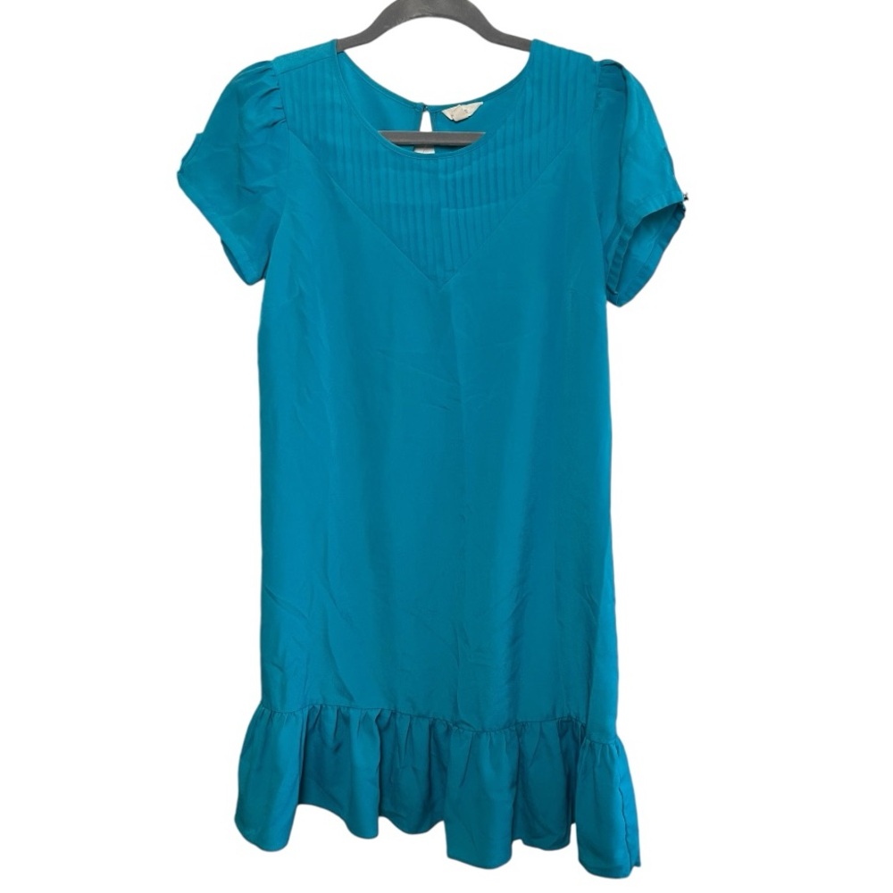 I Love H81teal‎ ruffle drop hem mini dress sz M